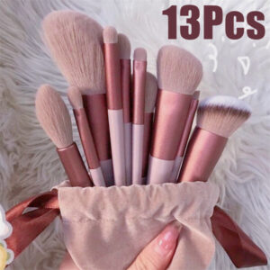 13-Piece Professional Makeup Brush Set – Foundation, Blush, Concealer, Eyeshadow & Highlighter Cosmetic Tools