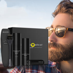 Beard Growth Serum & Care Set – Complete Beard Kit for Thicker, Fuller Facial Hair & Grooming