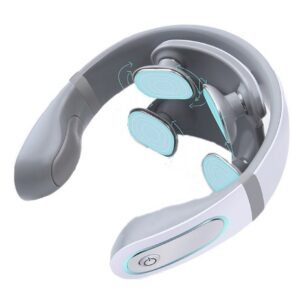 Wireless 4D Shiatsu Neck Massager – Cervical Pain Relief & Pulse Therapy Device for Stiff Neck and Shoulder Tension