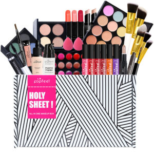 Beginner Makeup Kit – All-in-One Cosmetics Set with Concealer, Eyeliner & Eyebrow Pencil for Daily Beauty Essentials