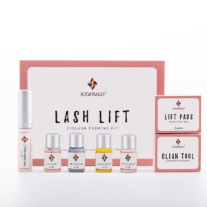 ICONSIGN Lash Lift Kit – Professional Eyelash Perming & Curling Set for Long-Lasting Lifted Lashes at Home or Salon