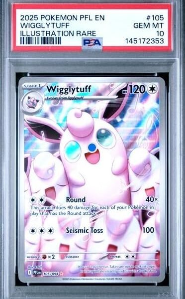PSA 10 Wigglytuff #105 – Phantasmal Flames IR