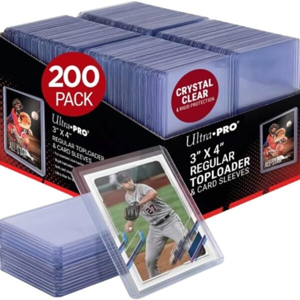 Ultra Pro 3"x4" Toploader Bundle – 200 Pack