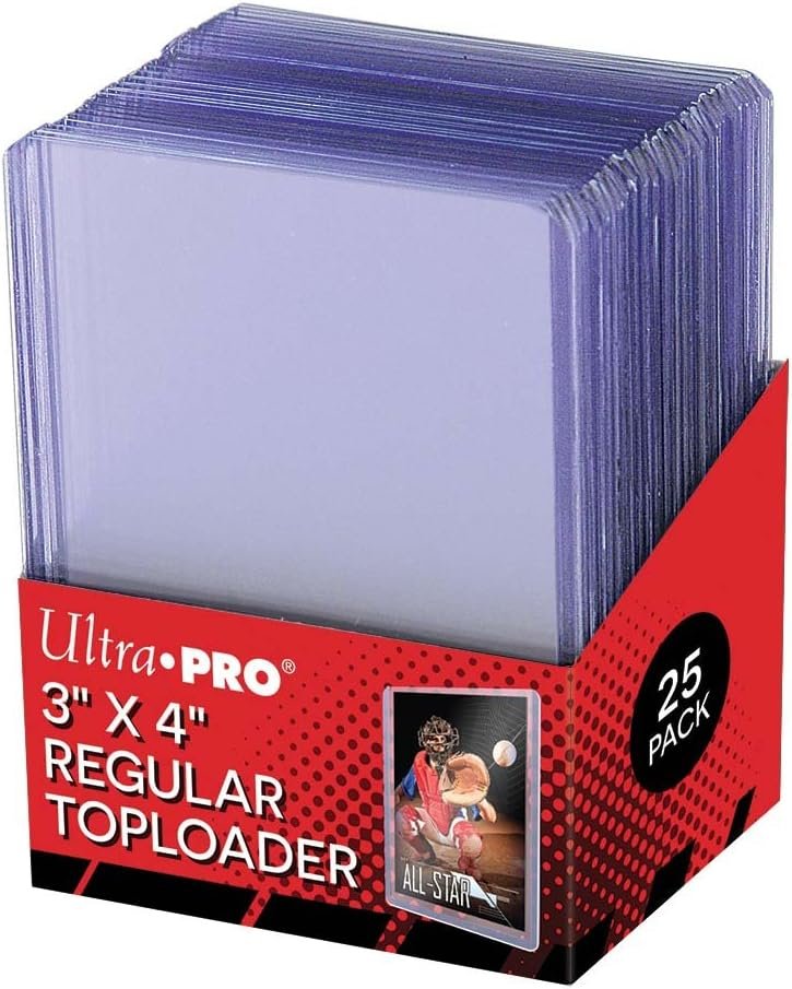 71onuytTxmL._AC_SL1062_ Ultra Pro 3"x4" Toploaders – 25 Pack - Image 1