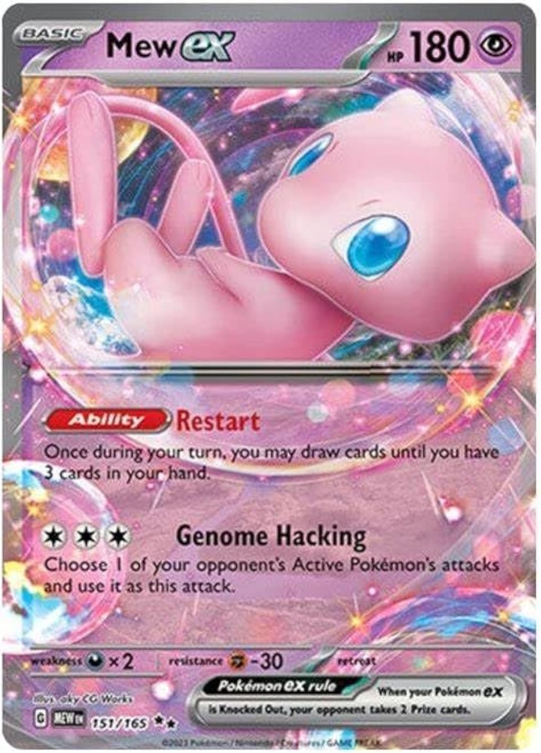 71wAWSP6cBL._AC_SL1500_ Mew ex – 151/165 – Pokemon 151 - Image 1