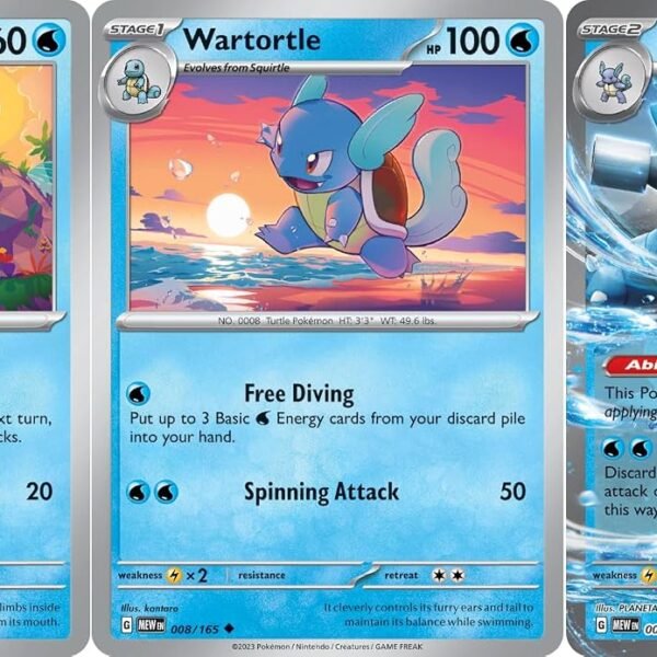 Blastoise ex 009/165 – Pokemon 151 – Double Rare