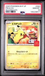 PSA 10 Pikachu #020 – JP McDonald's 2025 Promo